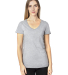 Threadfast Apparel 200RV Ladies' Ultimate V-Neck T in Heather grey