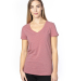 Threadfast Apparel 200RV Ladies' Ultimate V-Neck T in Maroon Heather
