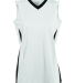 Augusta Sportswear 1355 Women's Tornado Jersey in White/ black/ white