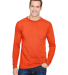 Bayside Apparel 3055 Union-Made Long Sleeve T-Shir in Bright orange