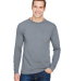 Bayside Apparel 3055 Union-Made Long Sleeve T-Shir in Charcoal