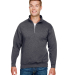 Bayside Apparel 920 USA-Made Quarter-Zip Pullover  in Charcoal heather