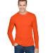 Bayside Apparel 5360 USA-Made Long Sleeve Performa in Bright orange