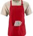 Augusta Sportswear 4250 Medium Length Apron with P in Red