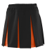 Augusta Sportswear 9116 Girls' Liberty Skirt in Black/ orange