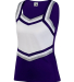 Augusta Sportswear 9140 Women's Pike Shell in Purple/ white/ metallic silver