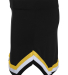Augusta Sportswear 9145 Women's Pike Skirt in Black/ white/ metallic gold