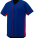 Augusta Sportswear 1661 Youth Slugger Jersey in Navy/ red