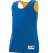 Augusta Sportswear 147 Women's Reversible Wicking  in Royal/ gold