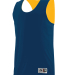Augusta Sportswear 5023 Youth Reversible Wicking T in Navy/ gold
