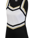 Augusta Sportswear 9141 Girl's Pike Shell in Black/ white/ metallic gold