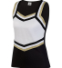 Augusta Sportswear 9141 Girl's Pike Shell in Black/ white/ metallic gold