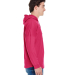 J America 8228 Hooded Game Day Jersey T-Shirt in Wildberry