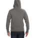 J America 8231 Sport Lace Jersey Hooded Pullover T in Charcoal heather