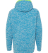 J America 8610 Youth Cosmic Fleece Hooded Pullover in Electric blue/ neon green