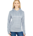 J America 8662 Women's Odyssey Striped Performance in Quarry