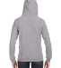 J America 8836 Women's Sueded V-Neck Hooded Sweats in Oxford
