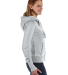 J America 8913 Women's Zen Fleece Full-Zip Hooded  in Cement