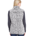 J America 8456 Women's Epic Sherpa Vest in Black heather