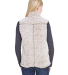 J America 8456 Women's Epic Sherpa Vest in Oatmeal heather