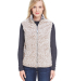 J America 8456 Women's Epic Sherpa Vest in Oatmeal heather