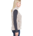 J America 8456 Women's Epic Sherpa Vest in Oatmeal heather