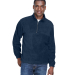 Harriton M980 Adult 8 oz. Quarter-Zip Fleece Pullo in Navy