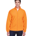 Harriton M990 Men's 8 oz. Full-Zip Fleece in Safety orange