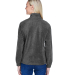 Harriton M990W Ladies' 8 oz. Full-Zip Fleece in Charcoal
