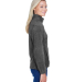 Harriton M990W Ladies' 8 oz. Full-Zip Fleece in Charcoal