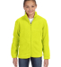 Harriton M990Y Youth 8 oz. Full-Zip Fleece in Safety yellow