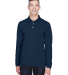 Harriton M265L Men's 5.6 oz. Easy Blend™ Long-Sl in Navy