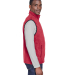 Harriton M985 Adult 8 oz. Fleece Vest in Red
