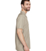 Harriton M560 Men's Barbados Textured Camp Shirt in Khaki
