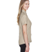 Harriton M560W Ladies' Barbados Textured Camp Shi in Khaki