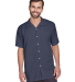 Harriton M570 Men's Bahama Cord Camp Shirt in Navy