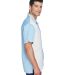 Harriton M575 Men's Two-Tone Bahama Cord Camp Shir in Cloud blue/ cream