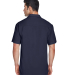 Harriton M575 Men's Two-Tone Bahama Cord Camp Shir in Navy/ cream