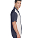 Harriton M575 Men's Two-Tone Bahama Cord Camp Shir in Navy/ cream
