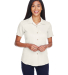 Harriton M570W Ladies' Bahama Cord Camp Shirt in Cream