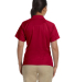 Harriton M374W Ladies' 3.8 oz. Polytech Mesh Inser in Red