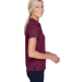Harriton M353W Ladies' Double Mesh Polo in Maroon