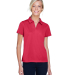Harriton M353W Ladies' Double Mesh Polo in Red
