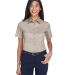 Harriton M500SW Ladies' Easy Blend™ Short-Sleeve in Stone