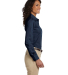 Harriton M510W Ladies' 3.1 oz. Essential Poplin in Navy