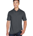 Harriton M345 Men's Advantage IL Snap Placket Perf in Dark charcoal