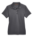 Harriton M345W Ladies' Advantage IL Snap Placket P in Dark charcoal