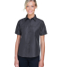 Harriton M580W Ladies' Key West Short-Sleeve Perfo in Dark charcoal