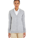 Harriton M425W Ladies' Pilbloc™ V-Neck Button Ca in Grey heather
