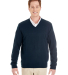 Harriton M420 Men's Pilbloc™ V-Neck Sweater in Dark navy